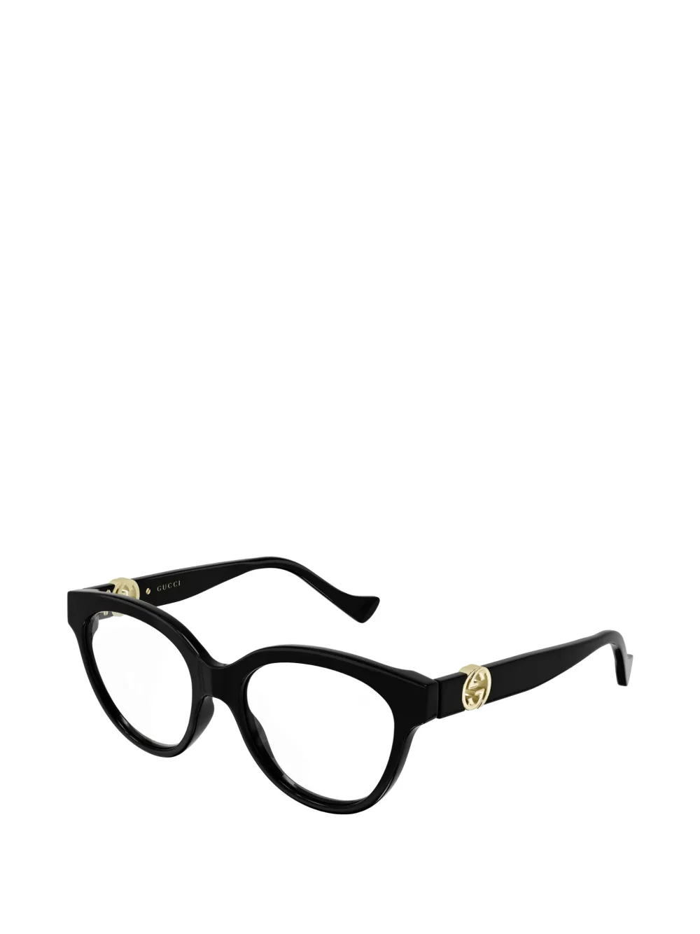 Gucci Eyewear Interlocking G cat-eye frames Zwart