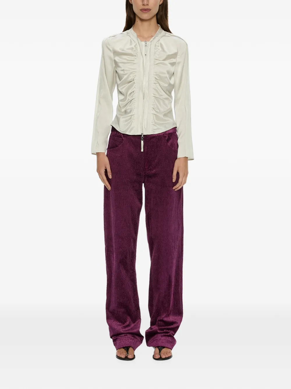 Christopher Esber Jeans a coste Ava - Viola