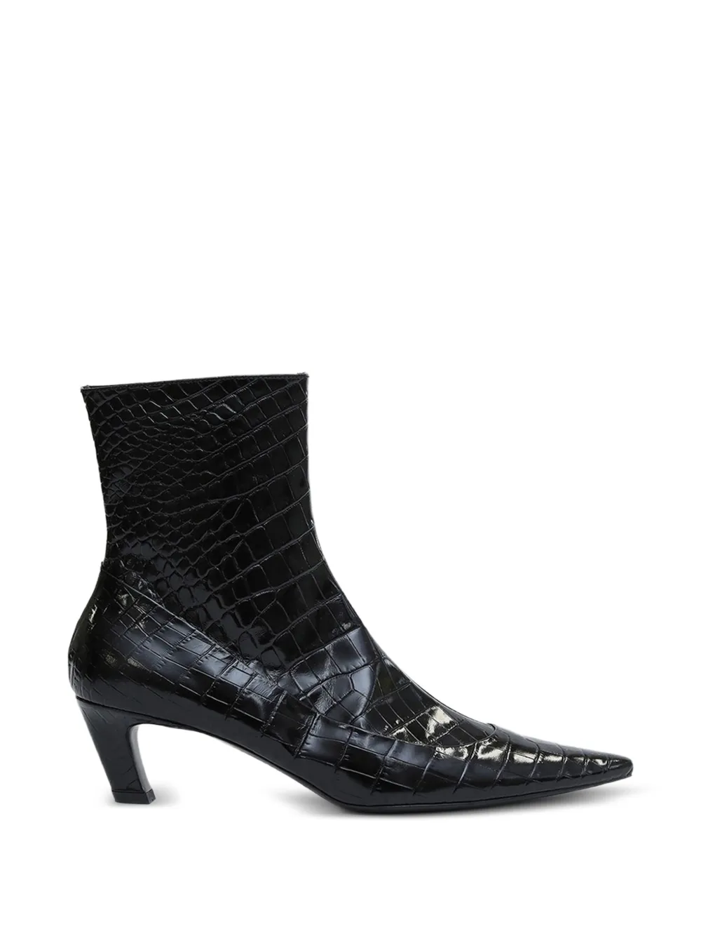 Christopher Esber Corte Embossed Ankle Boots In Black