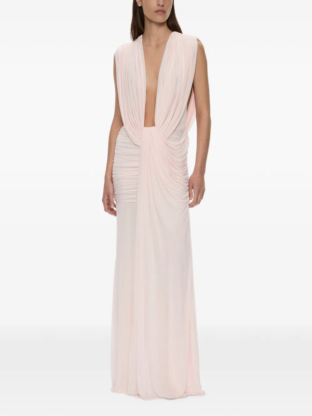 Christopher Esber ripple-drape maxi dress - Rose Christopher Esber ripple-drape maxi dress - Rose