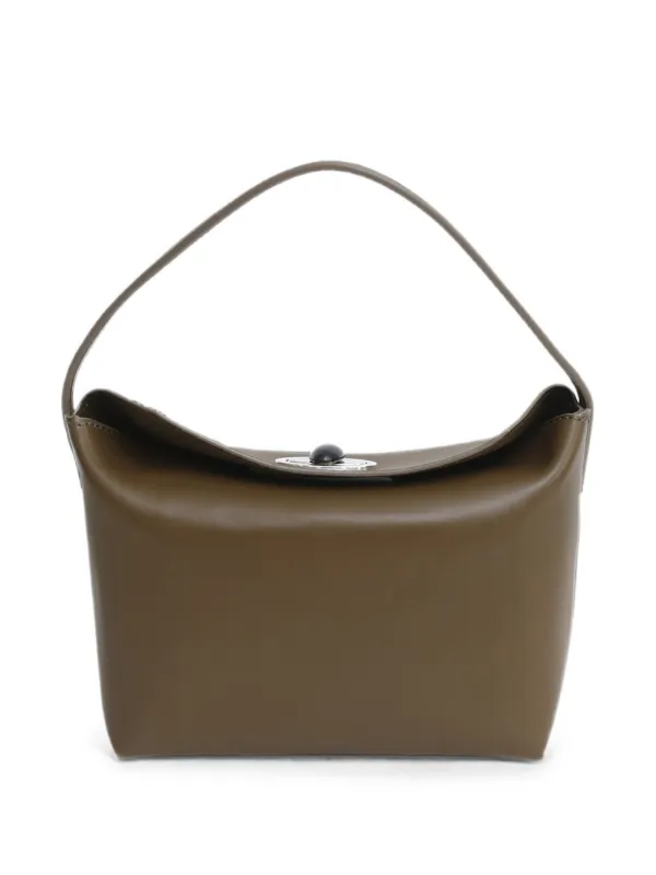 Christopher Esber Mini Turnlock Tote Bag in Brown