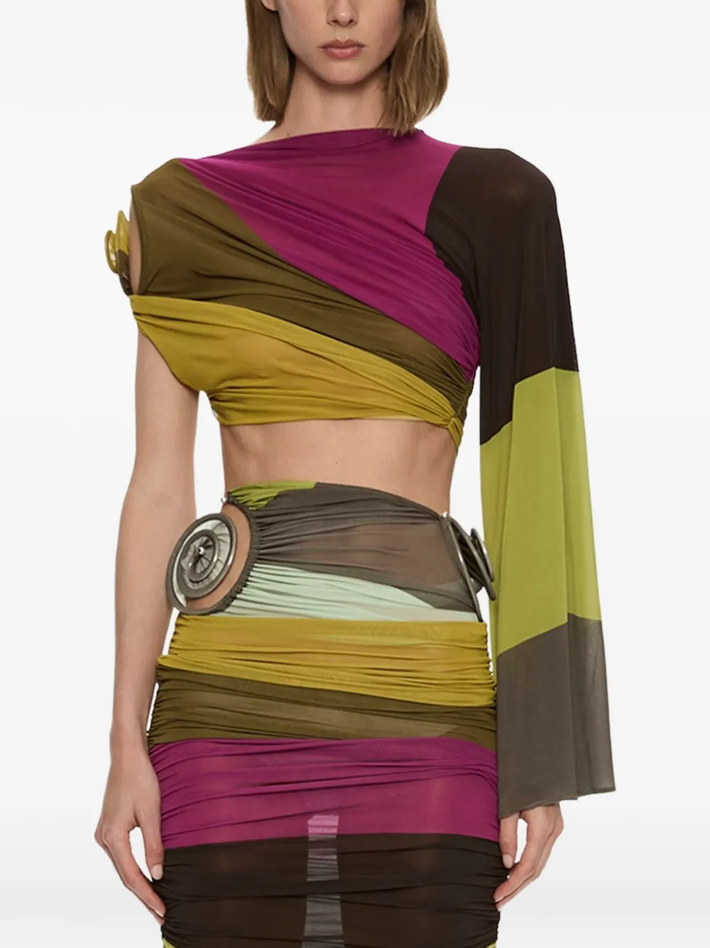 Christopher Esber Aurelia sculpted spiral-drape top