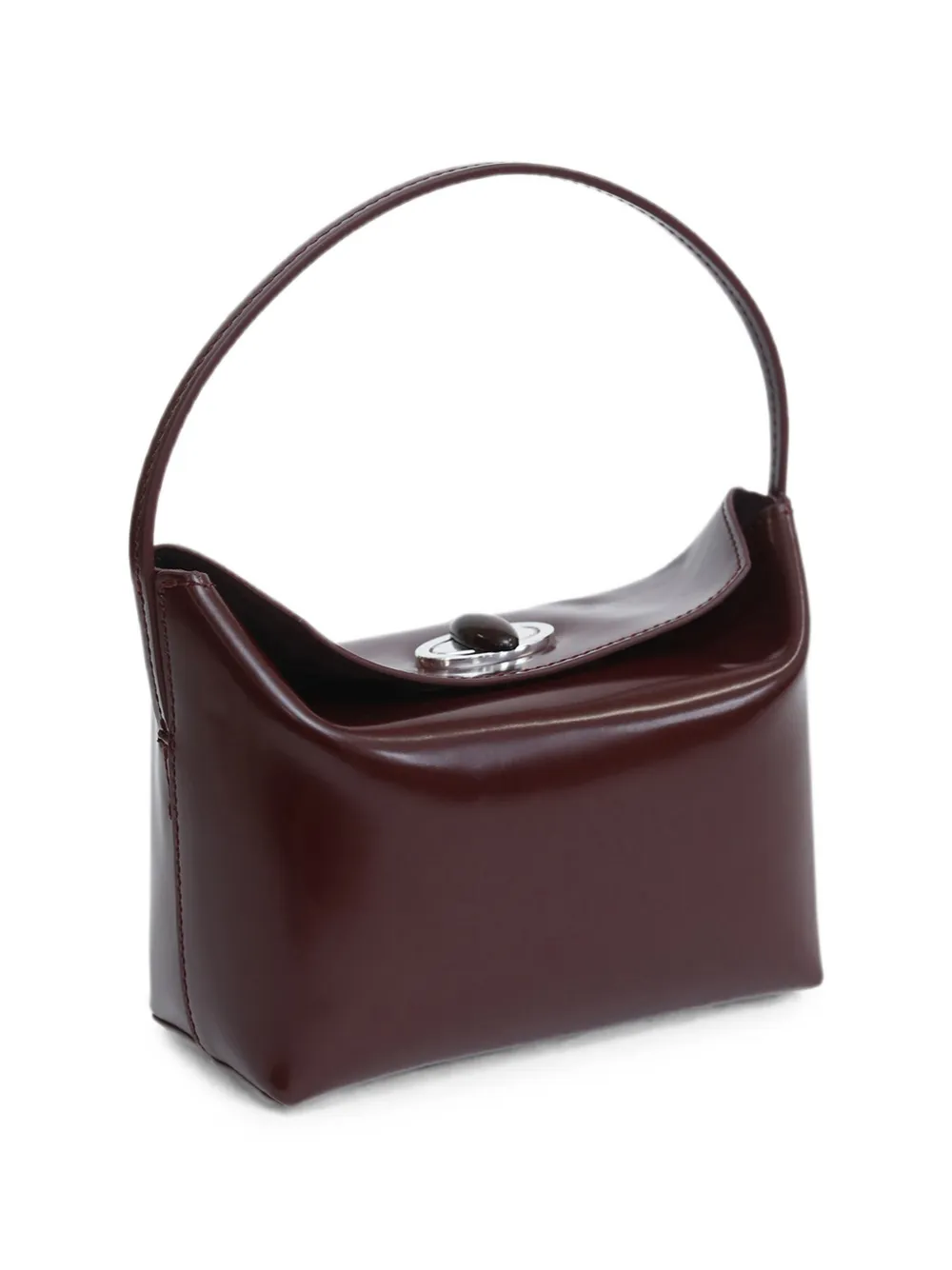 Christopher Esber Gepolijste mini-shopper met draaislot Rood