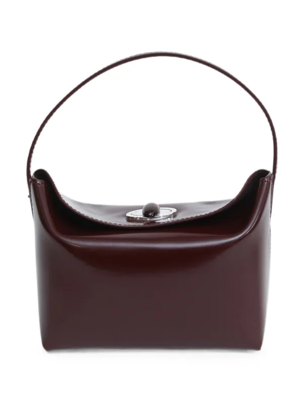 Christopher Esber Mini Turnlock Polished Tote Bag in Red