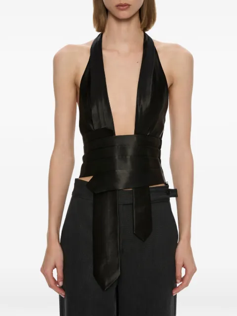 Christopher Esber Reyer satin tie top