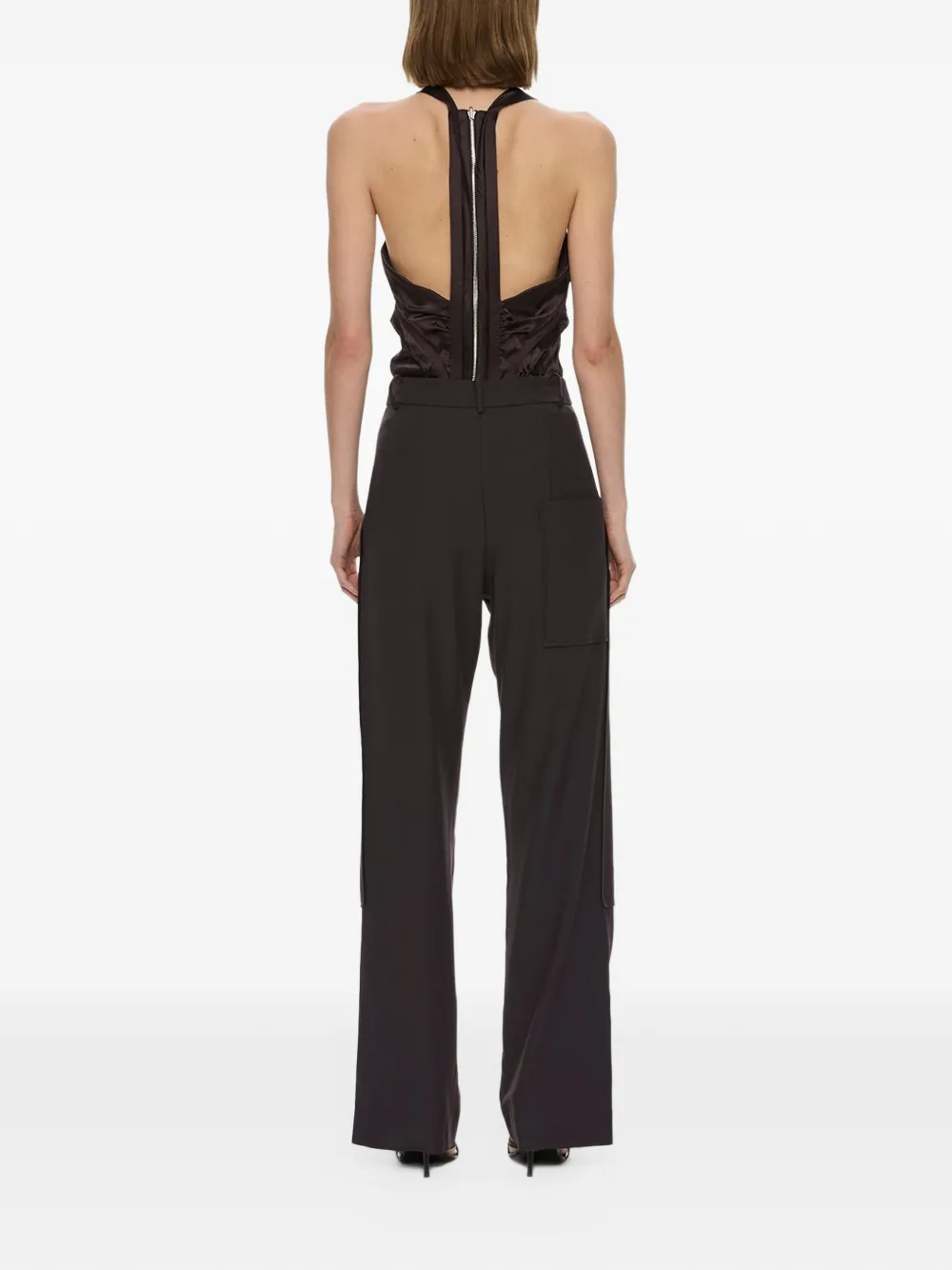 Christopher Esber Kraagloze tanktop Bruin