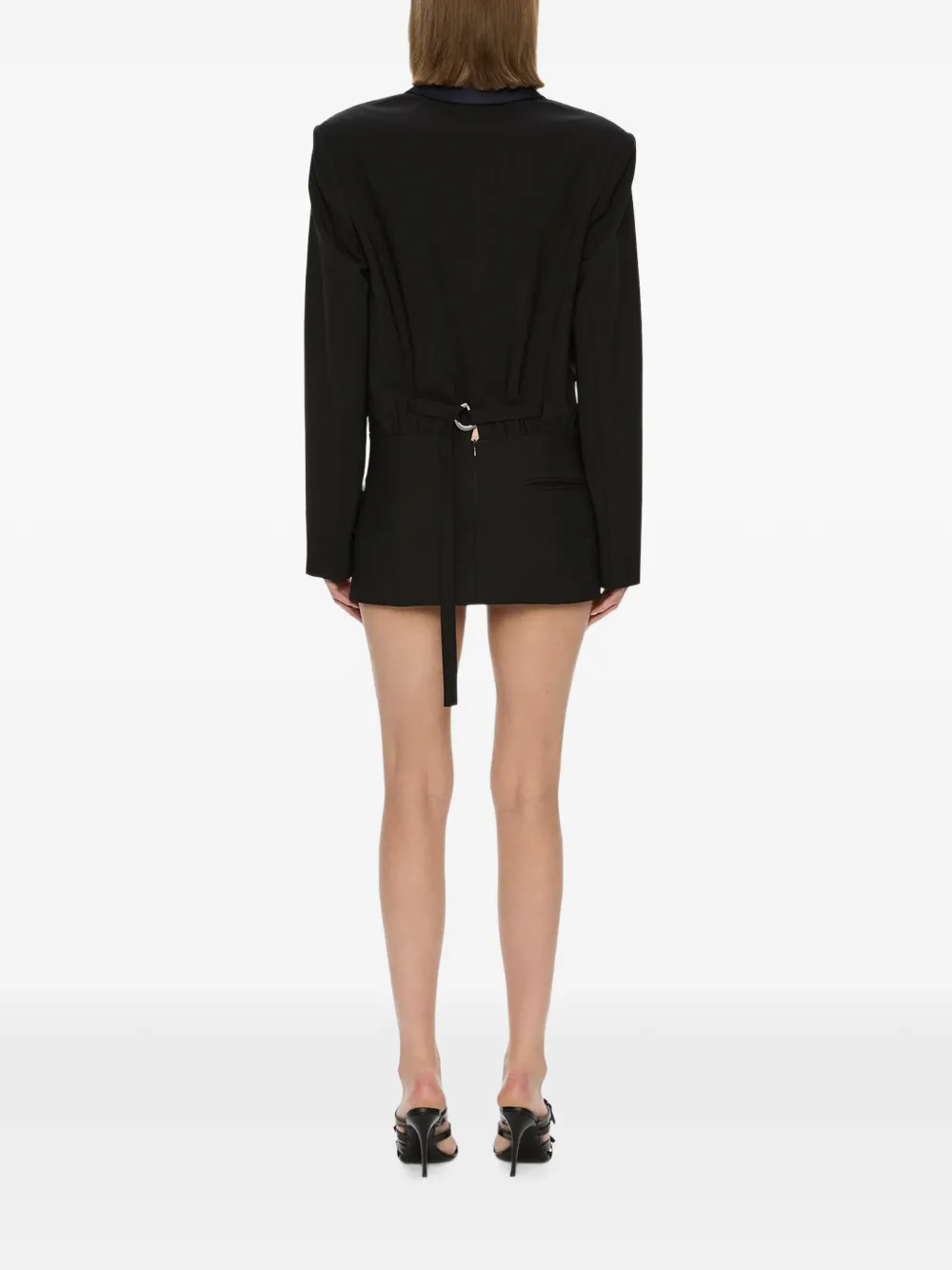 Christopher Esber Tuxedo mini-jurk met contrasterend vlak Zwart