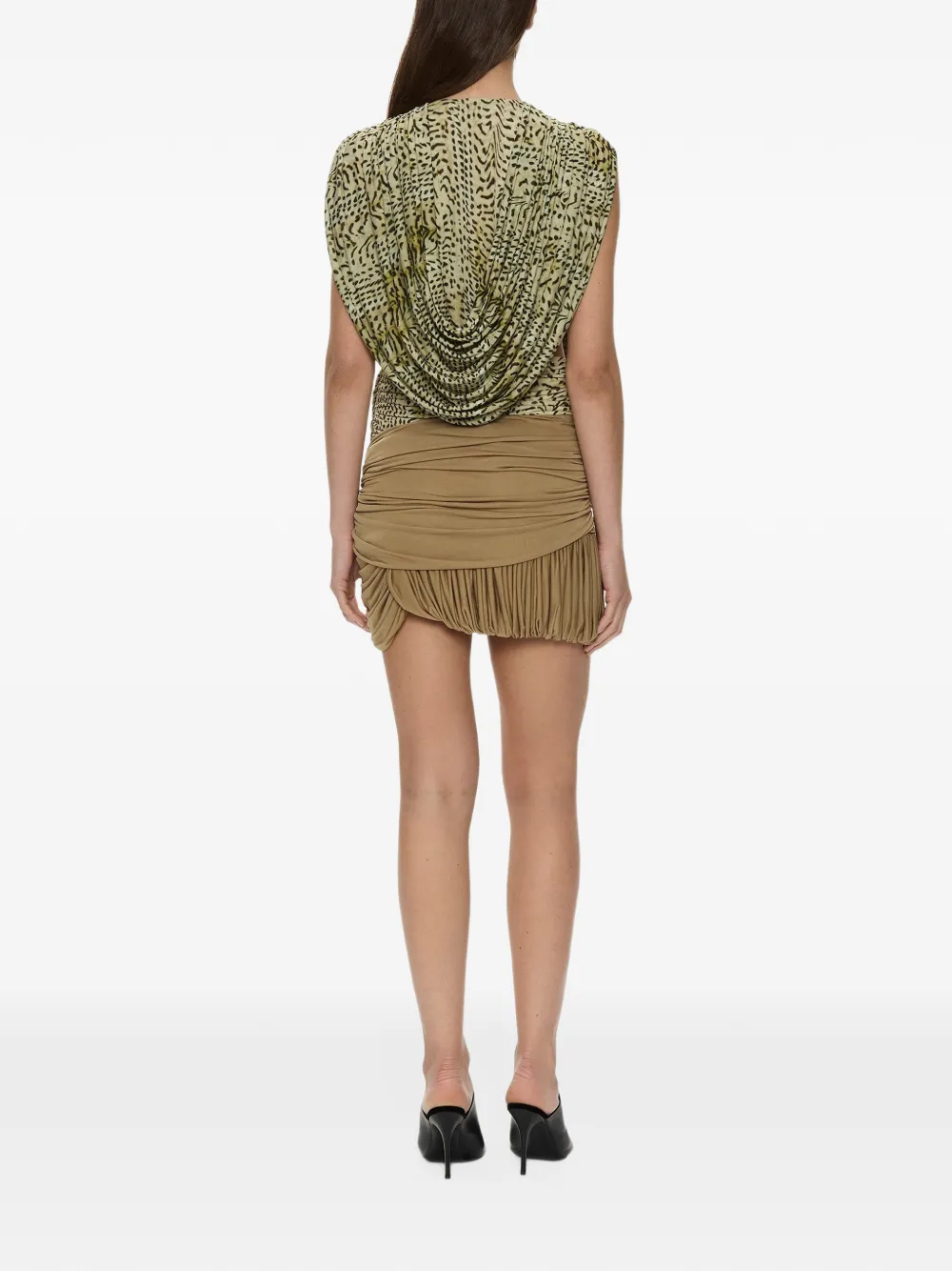 Christopher Esber Ripple Drape top Groen