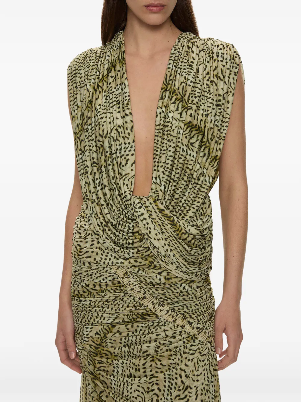 Christopher Esber Ripple Drape top Groen