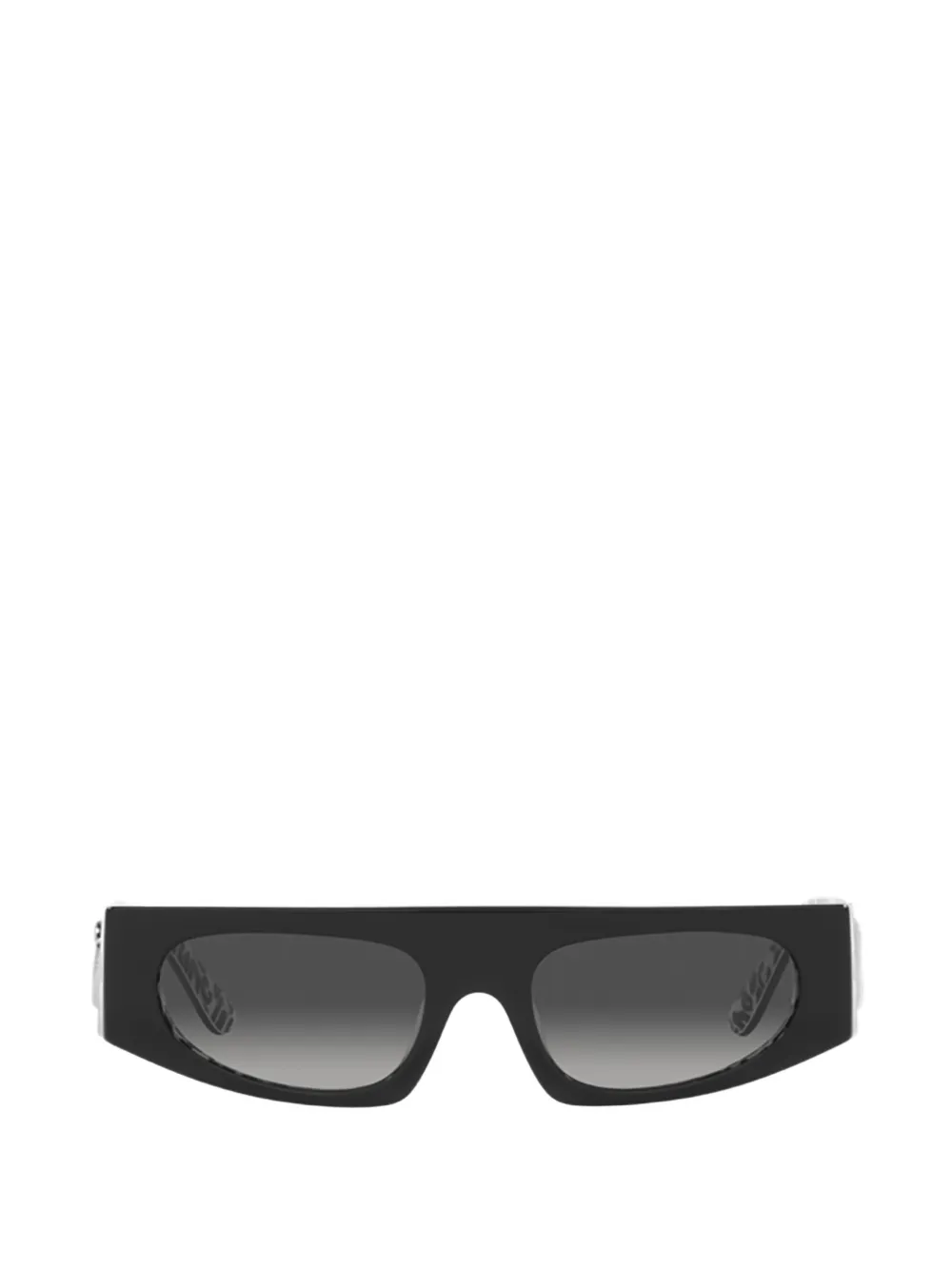 Dolce & Gabbana Eyewear Occhiali da sole rettangolari con stampa - Nero
