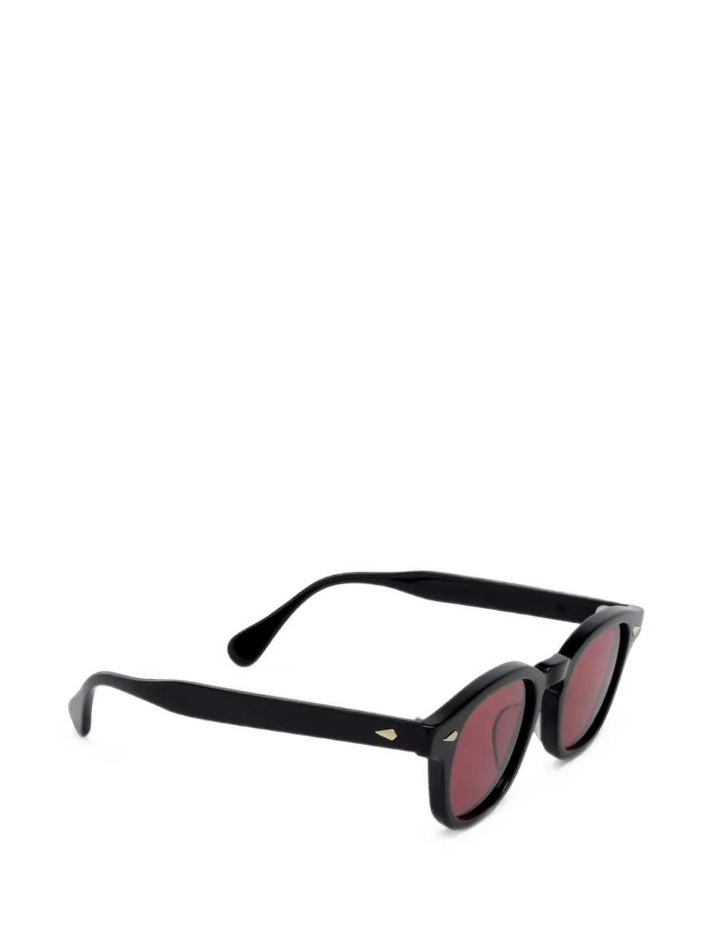 JULIUS TART OPTICAL Ar Sun zonnebril met rond montuur Zwart