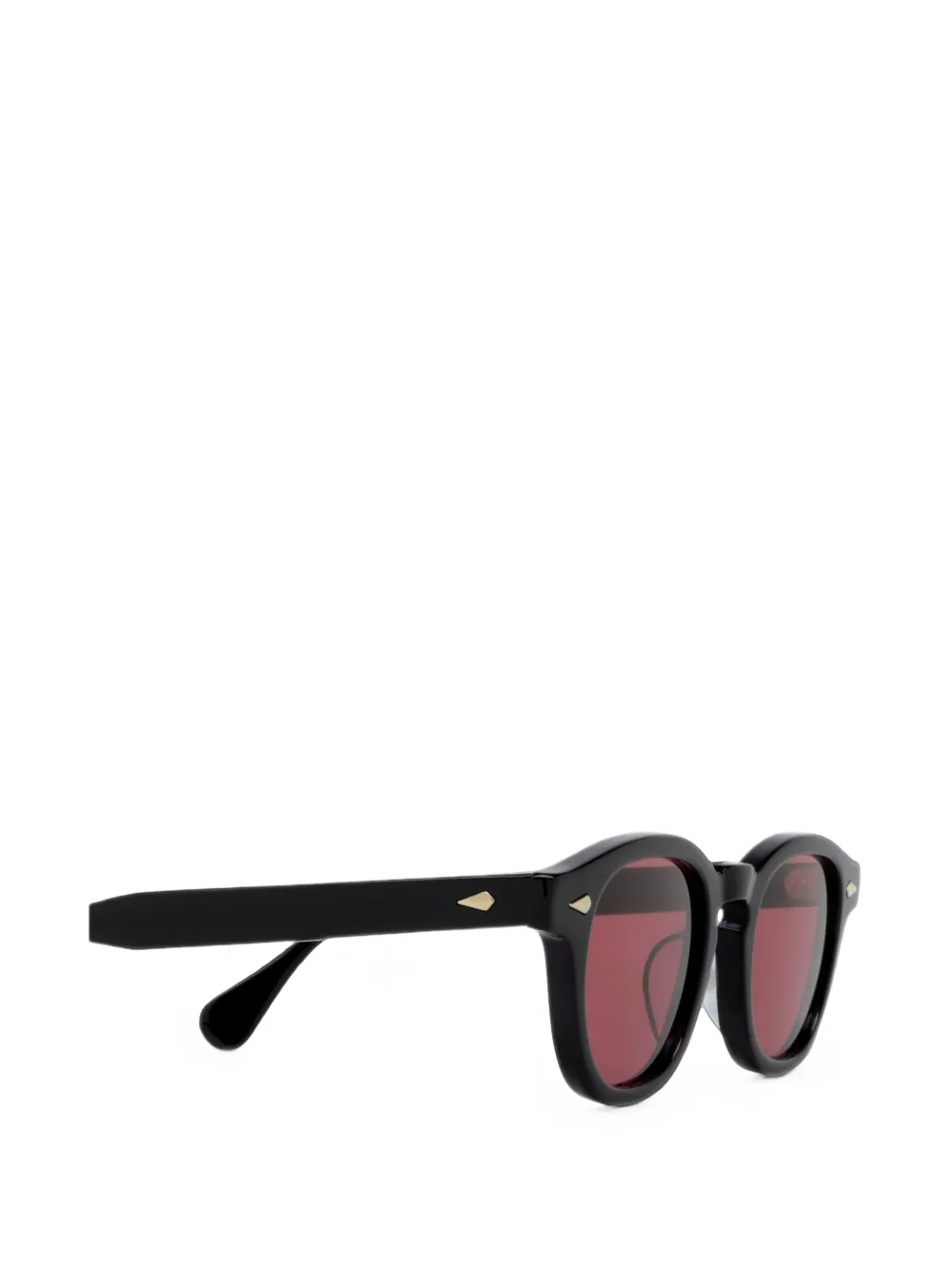 JULIUS TART OPTICAL Ar Sun zonnebril met rond montuur Zwart