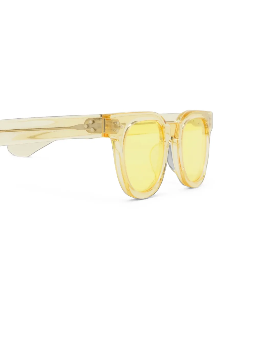 JULIUS TART OPTICAL FDR zonnebril met vierkant montuur Beige