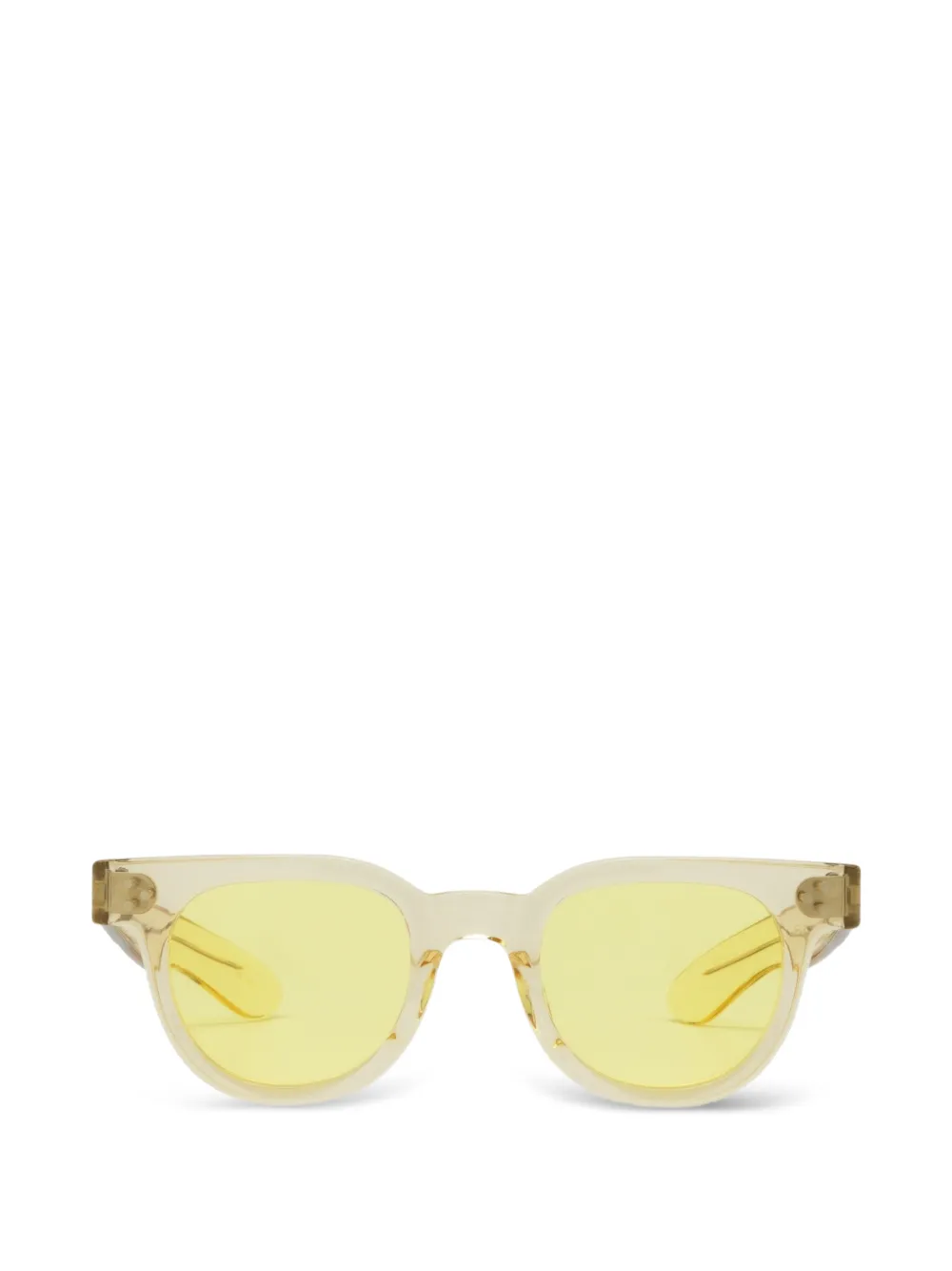 JULIUS TART OPTICAL FDR Sonnenbrille mit eckigem Gestell - Nude
