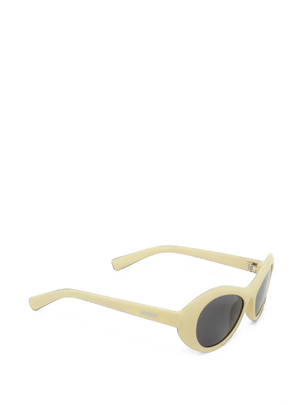 Jacquemus Zonnebril met ovalen montuur Beige
