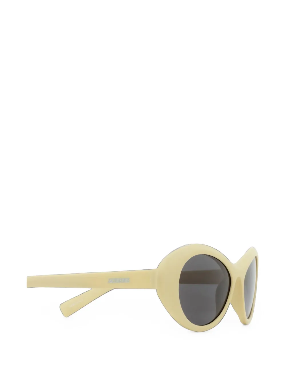 Jacquemus Zonnebril met ovalen montuur Beige