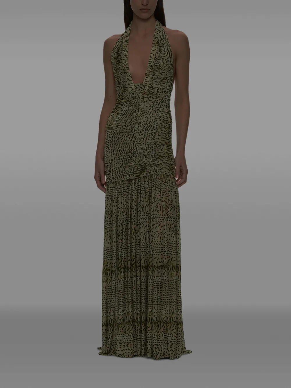 Christopher Esber Orion ruched maxi dress - Green