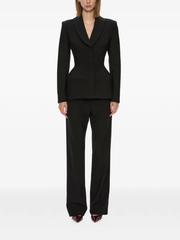 Christopher Esber Lea Straight Leg Trousers in Black