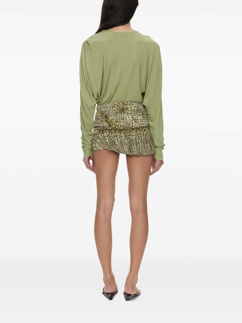 Christopher Esber Beach Glass Bubble mini-rok Groen