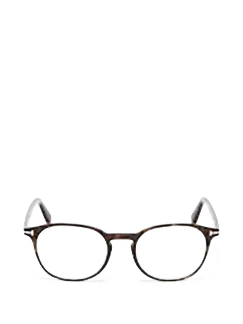 TOM FORD Eyewear round-frame glasses - Marrone