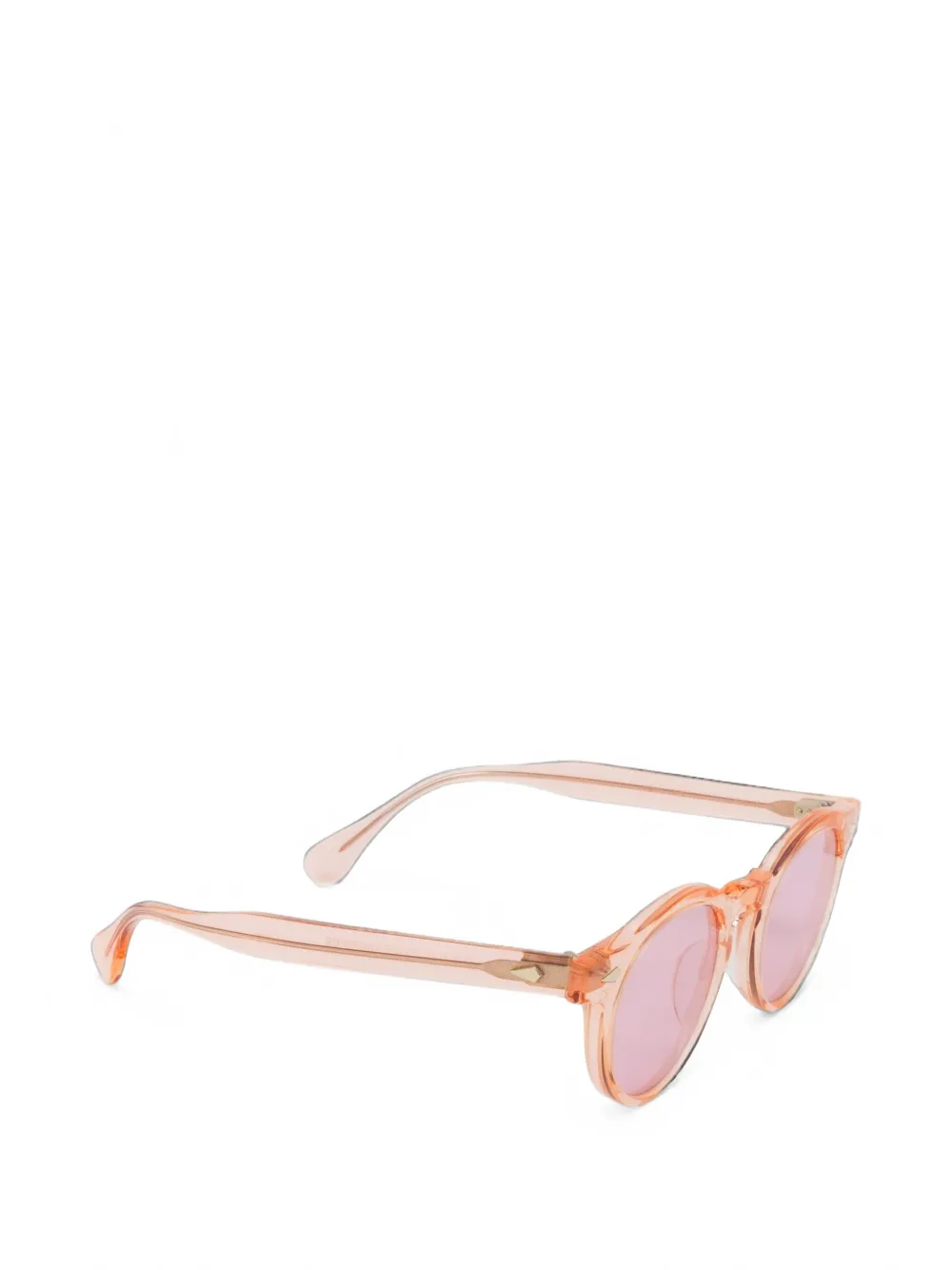 JULIUS TART OPTICAL Harold Sun zonnebril met rond montuur Oranje