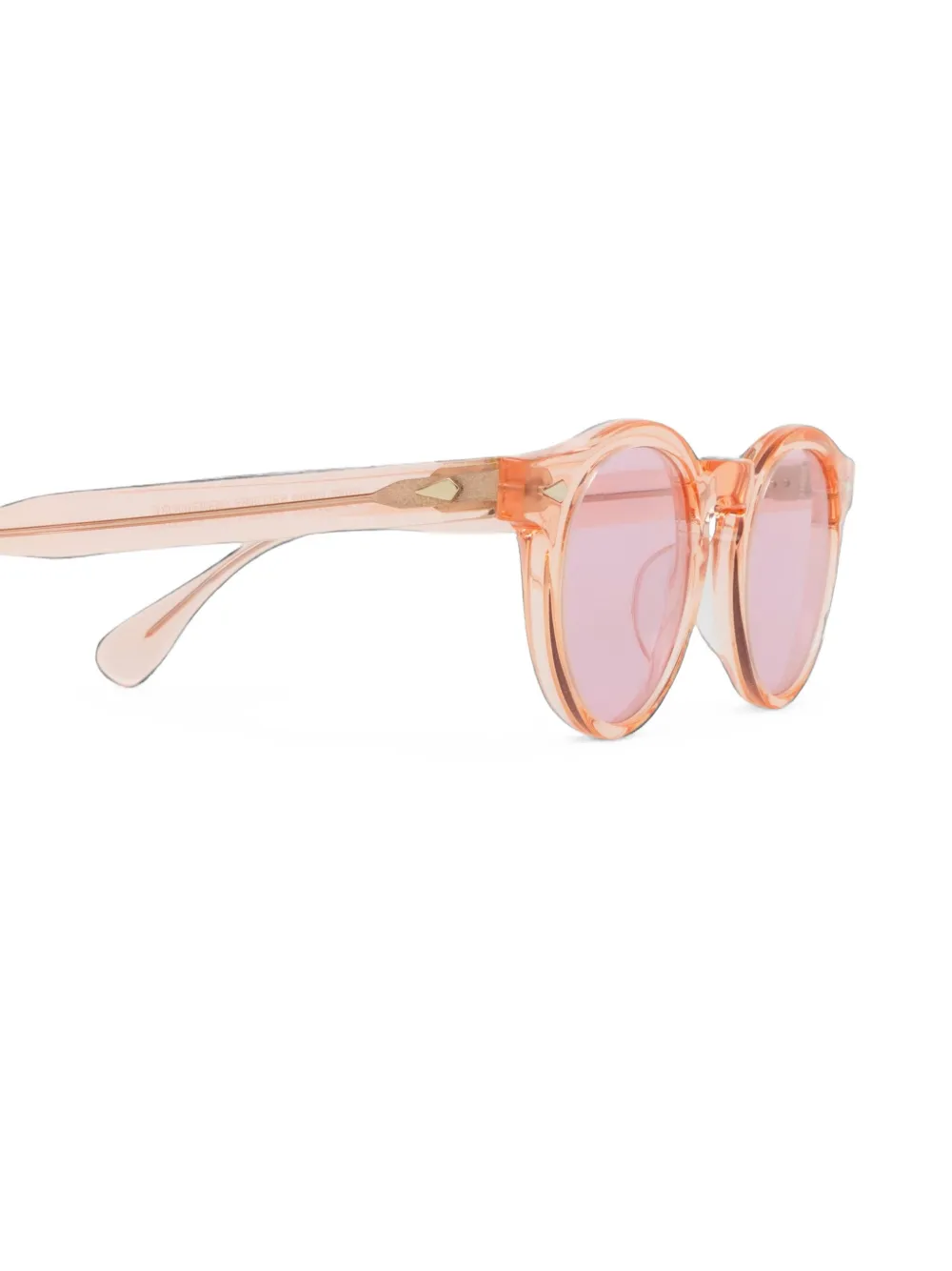 JULIUS TART OPTICAL Harold Sun zonnebril met rond montuur Oranje