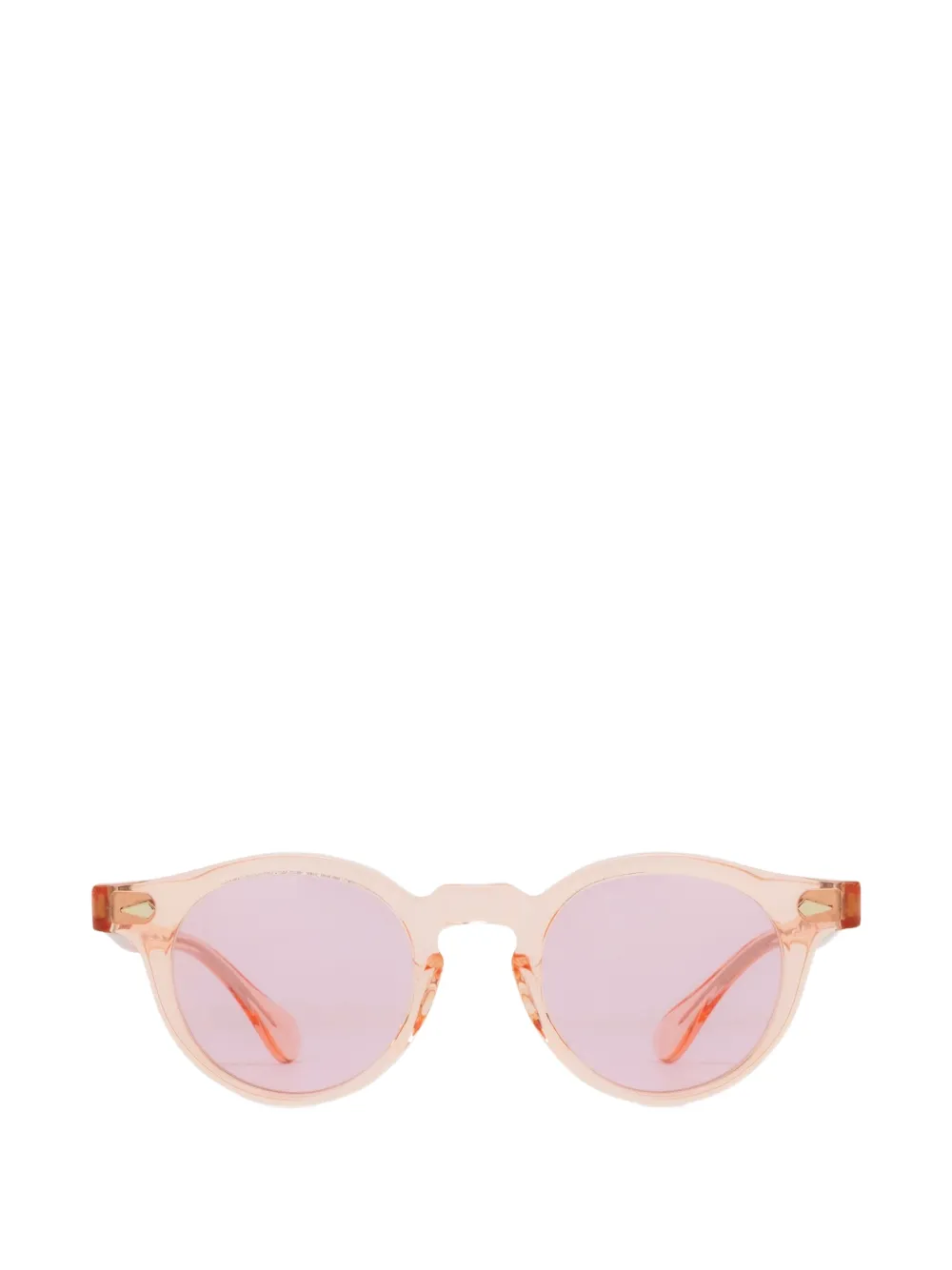 JULIUS TART OPTICAL Harold Sun Sonnenbrille mit rundem Gestell - Orange