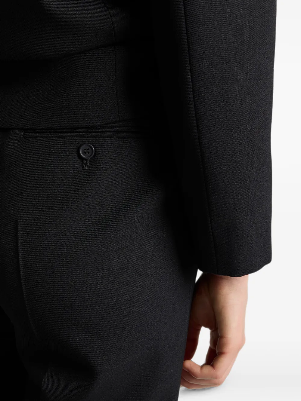 Prada Compact gabardine broek Zwart