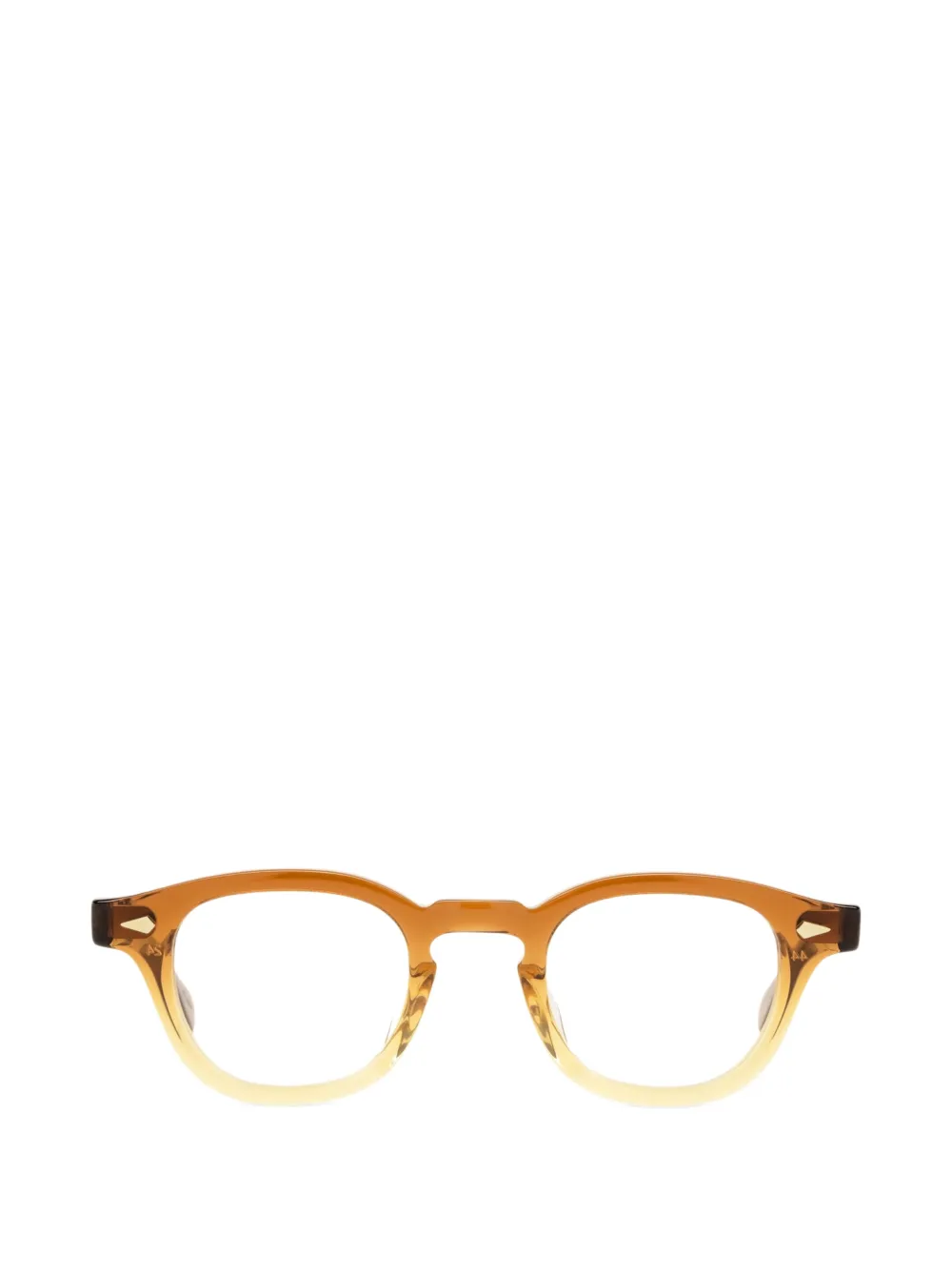 JULIUS TART OPTICAL AR round-frame glasses - Marrone