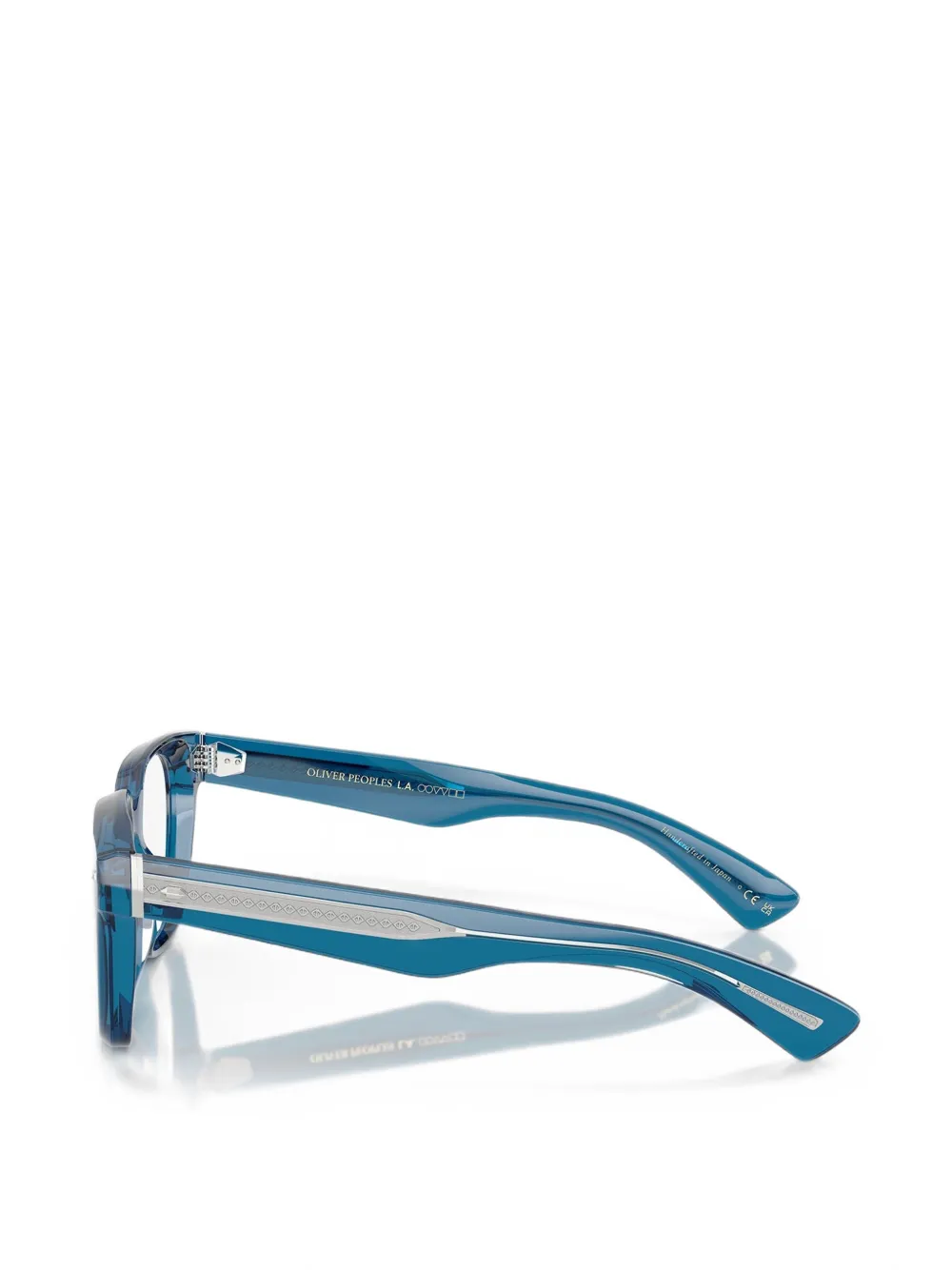 Oliver Peoples Alfrey bril met vierkant montuur Blauw