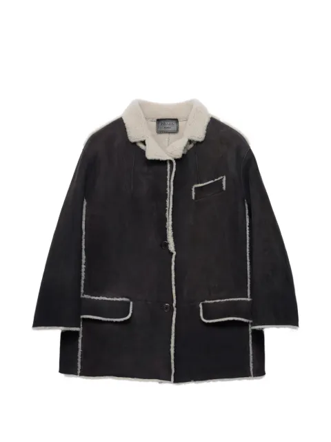 Prada shearling caban jacket