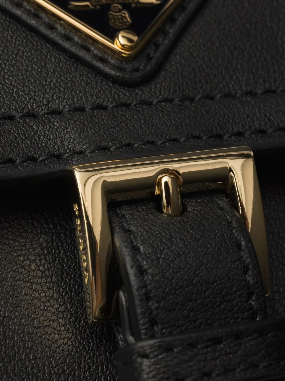 Prada Grote nappa leren portemonnee Zwart