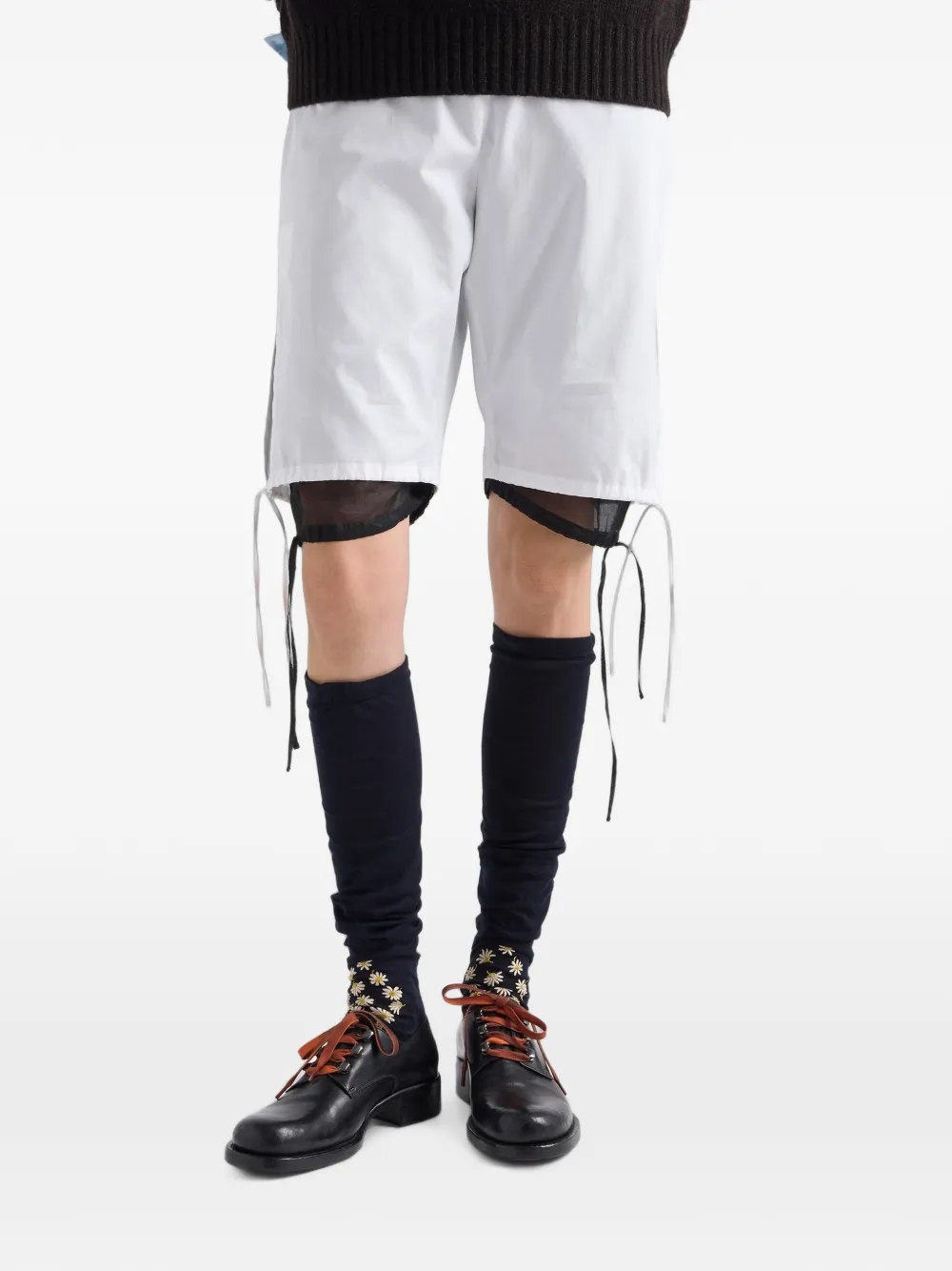 Prada Popeline bermuda shorts Wit