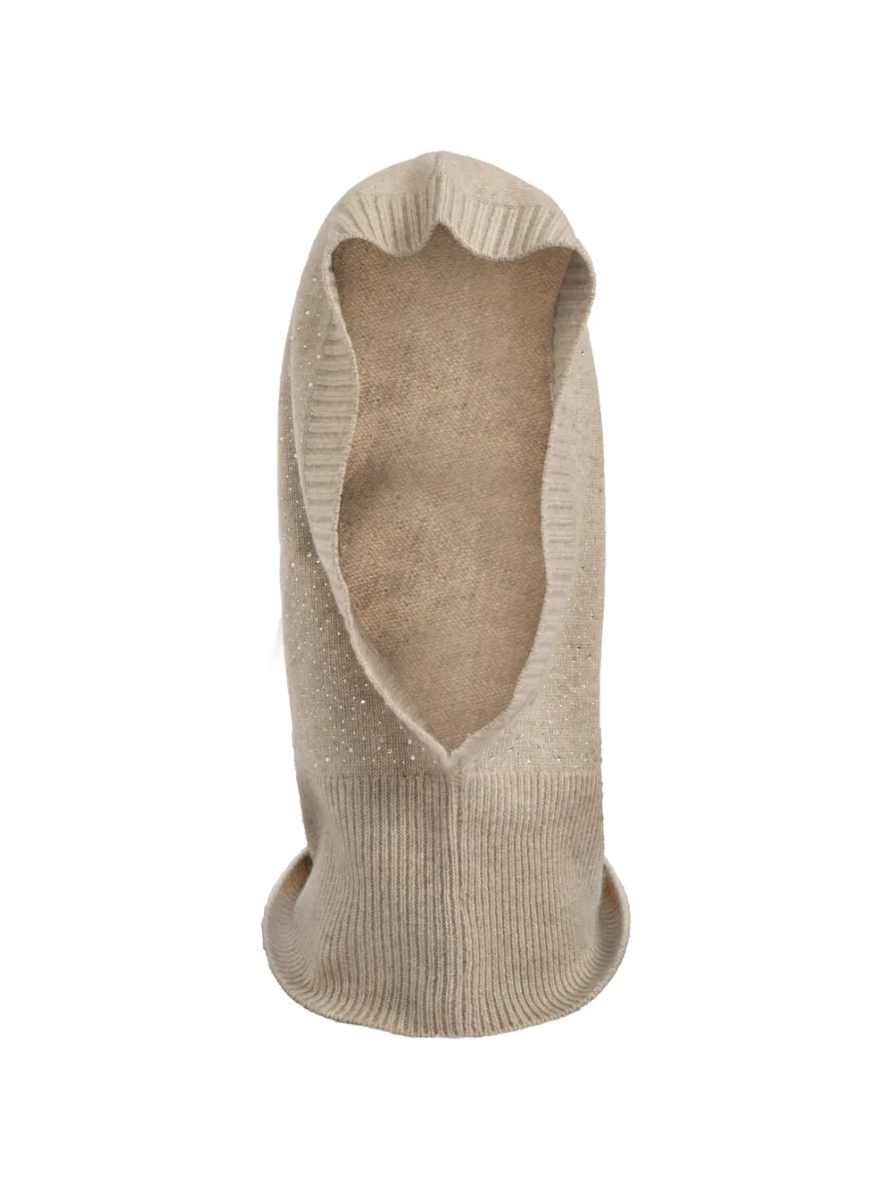 Max Mara crystal-embellishment cashmere balaclava - Toni neutri