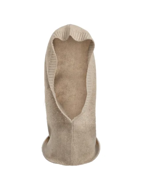 Max Mara pasamontañas de cachemira con detalles de cristal