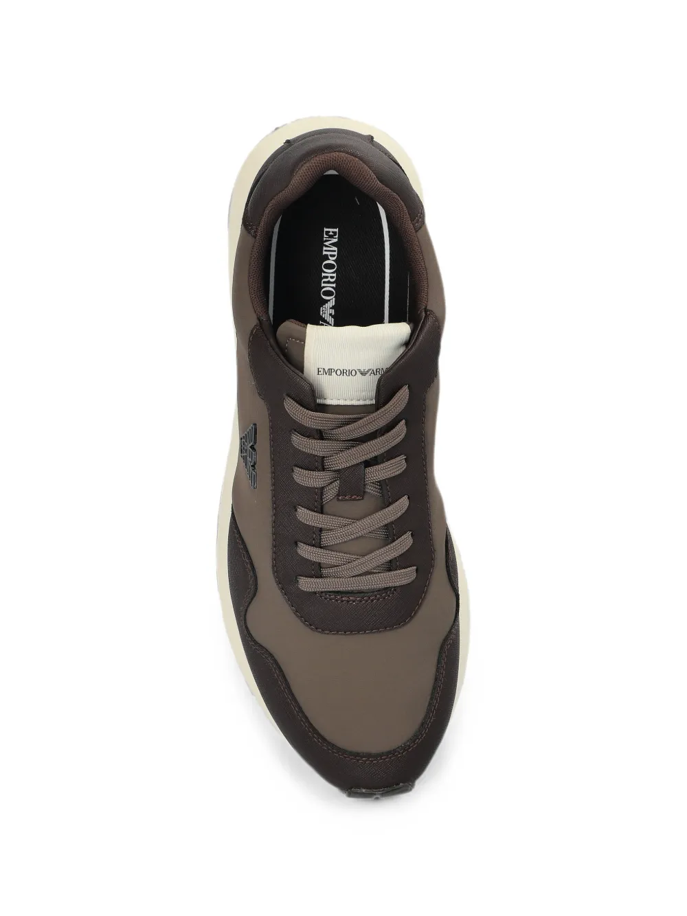 Emporio Armani logo-plaque sneakers Bruin