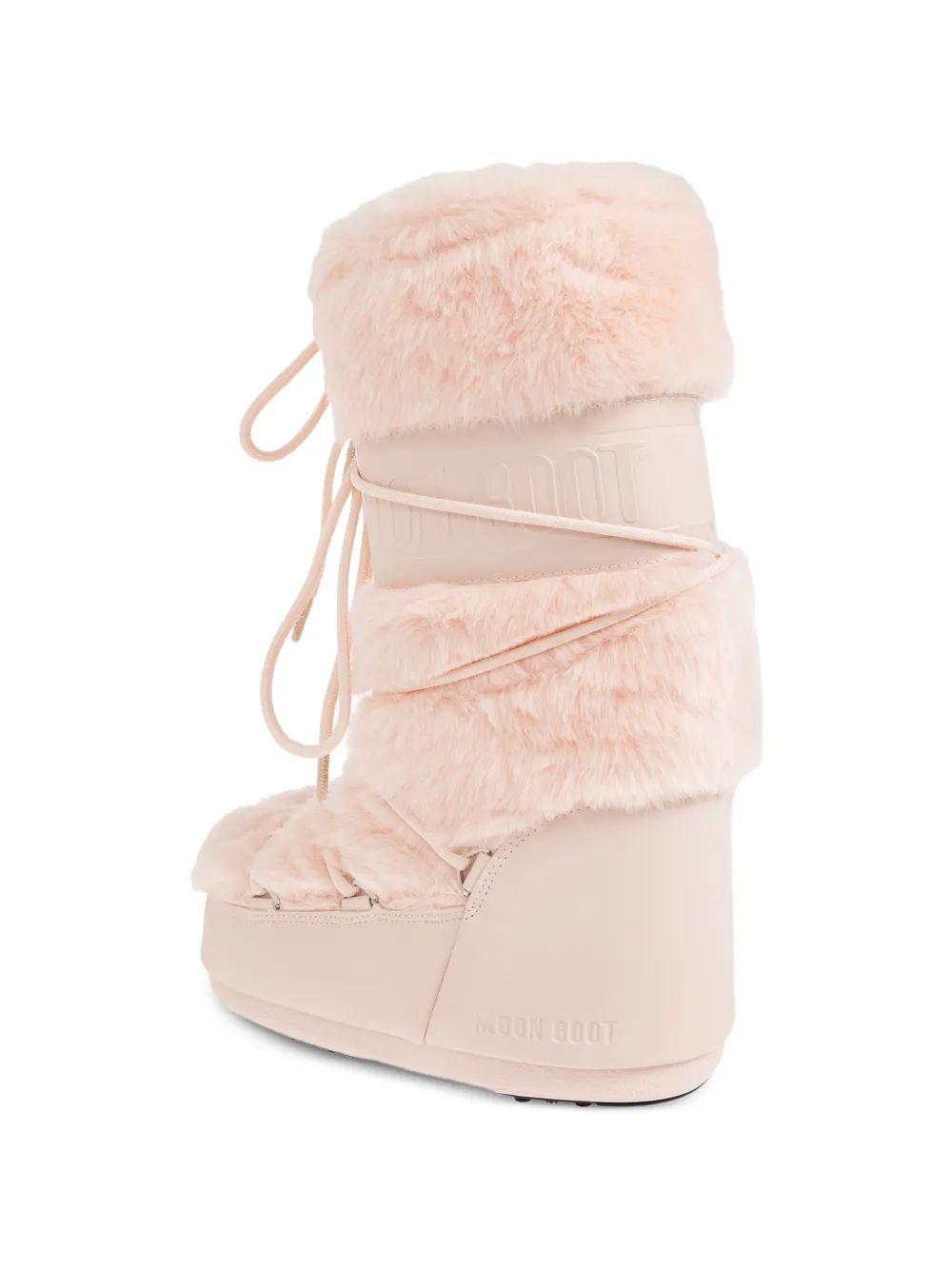 Moon Boot Snow boots van imitatiebont Roze