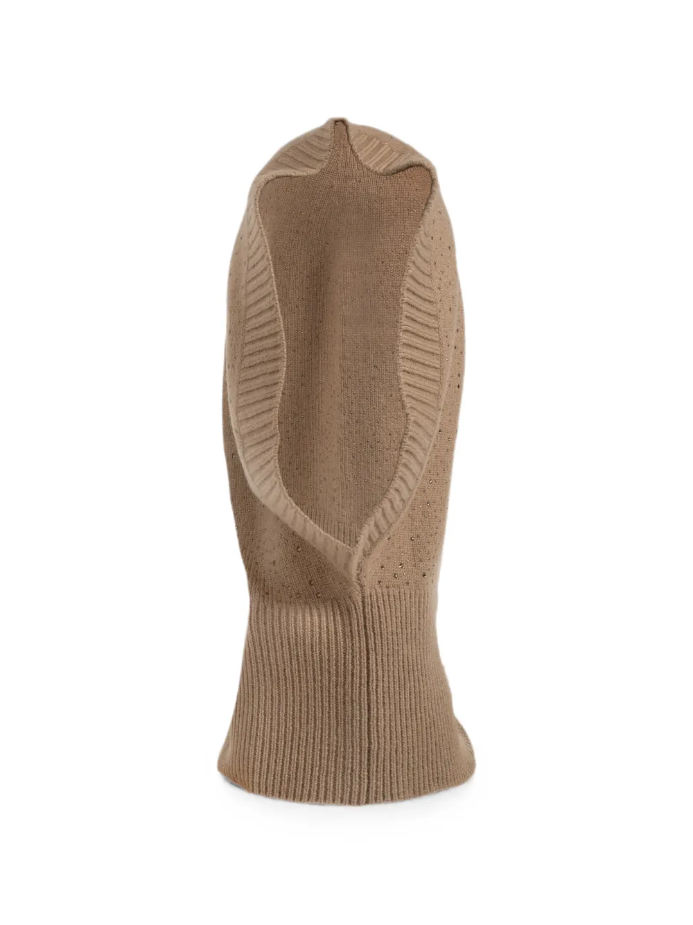 Max Mara crystal-embellished balaclava - Nude