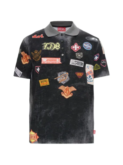 Diesel Poloshirt mit Patch-Detail