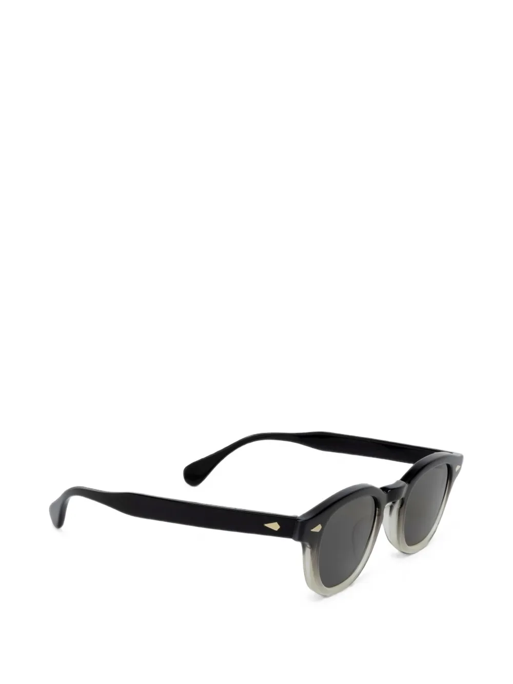 JULIUS TART OPTICAL Ar Sun zonnebril met rond montuur Zwart
