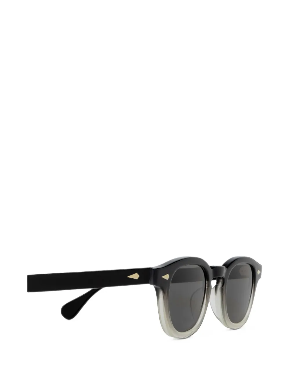 JULIUS TART OPTICAL Ar Sun zonnebril met rond montuur Zwart