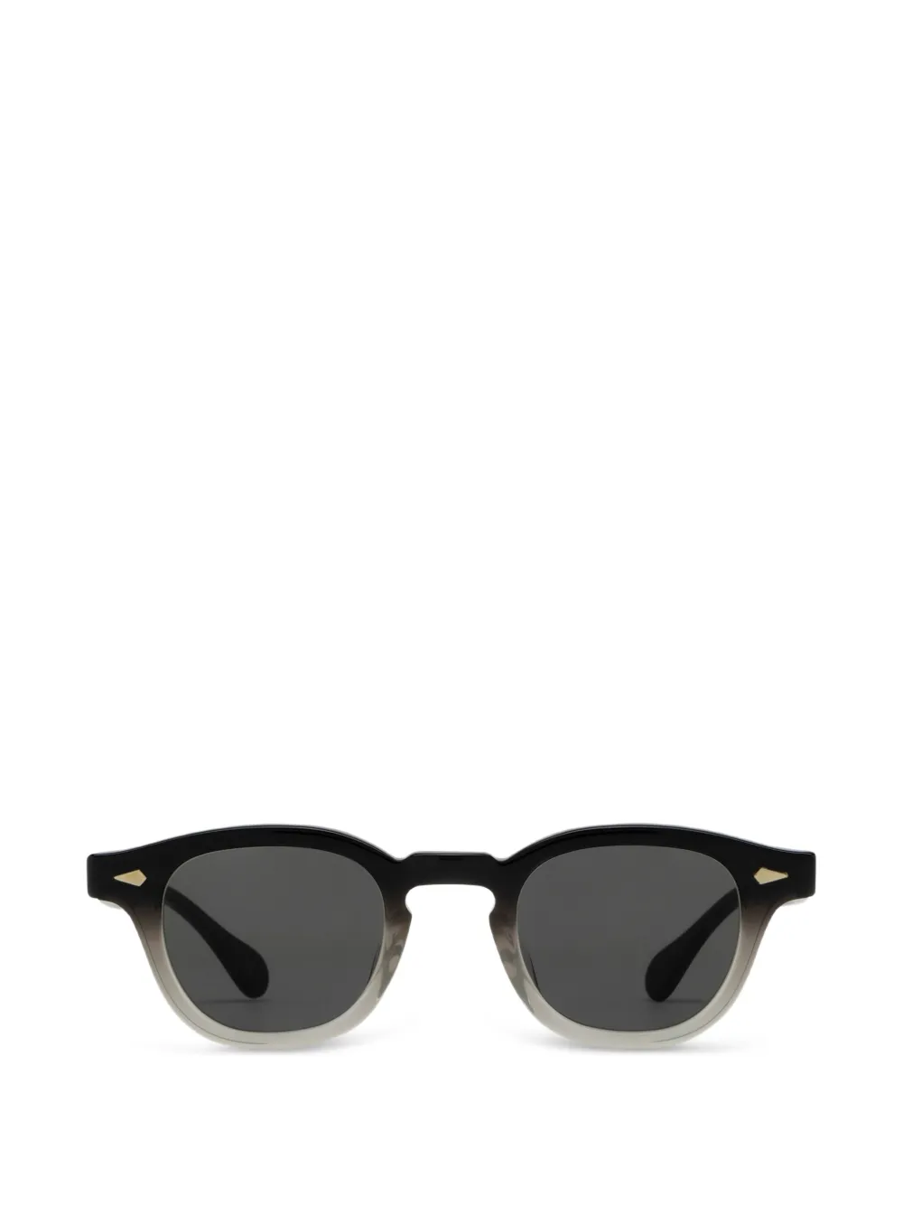 JULIUS TART OPTICAL Ar Sun zonnebril met rond montuur Zwart