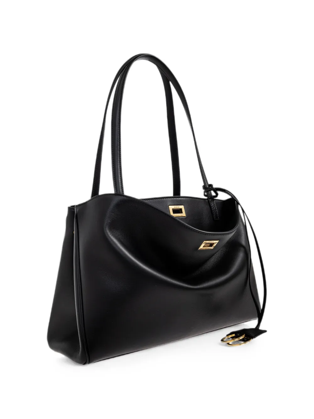 Balenciaga Kleine Rodeo leren shopper Zwart