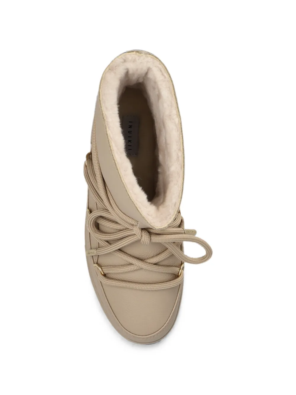 Inuikii lace-up leather sneakers Beige