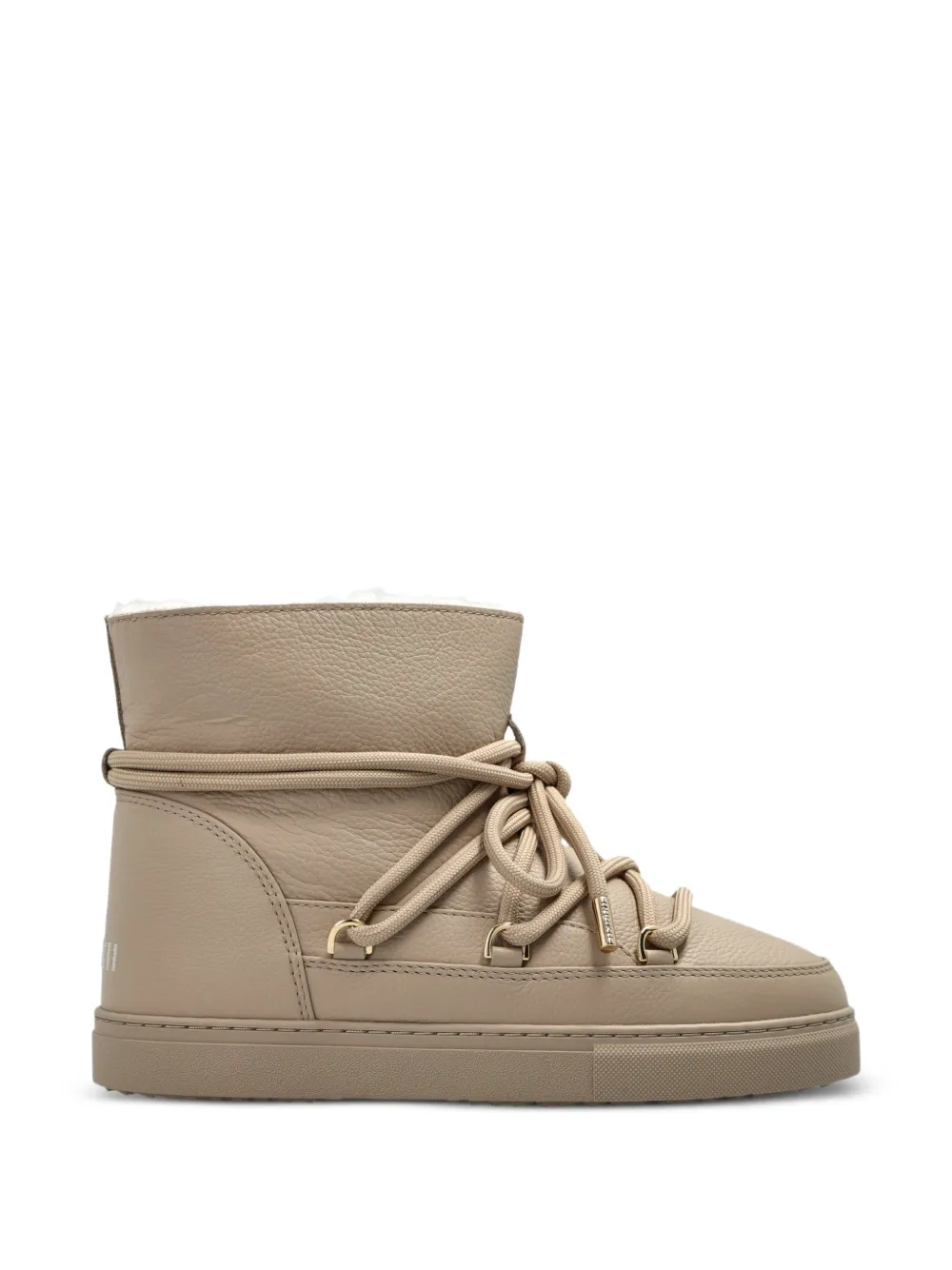 Inuikii lace-up leather sneakers - Nude