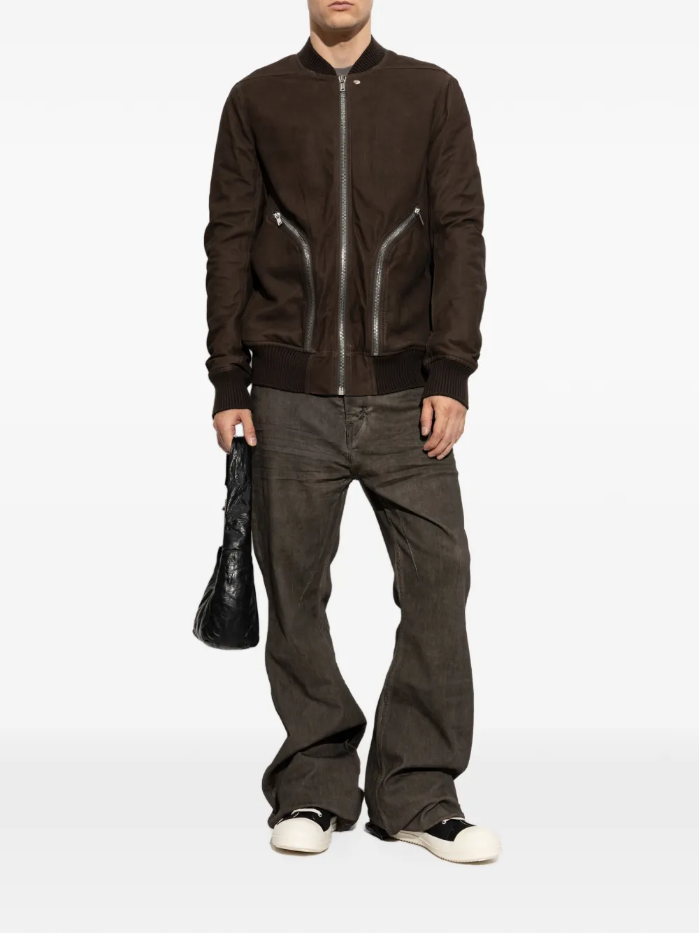 Rick Owens DRKSHDW zip-embellishment sneakers Zwart