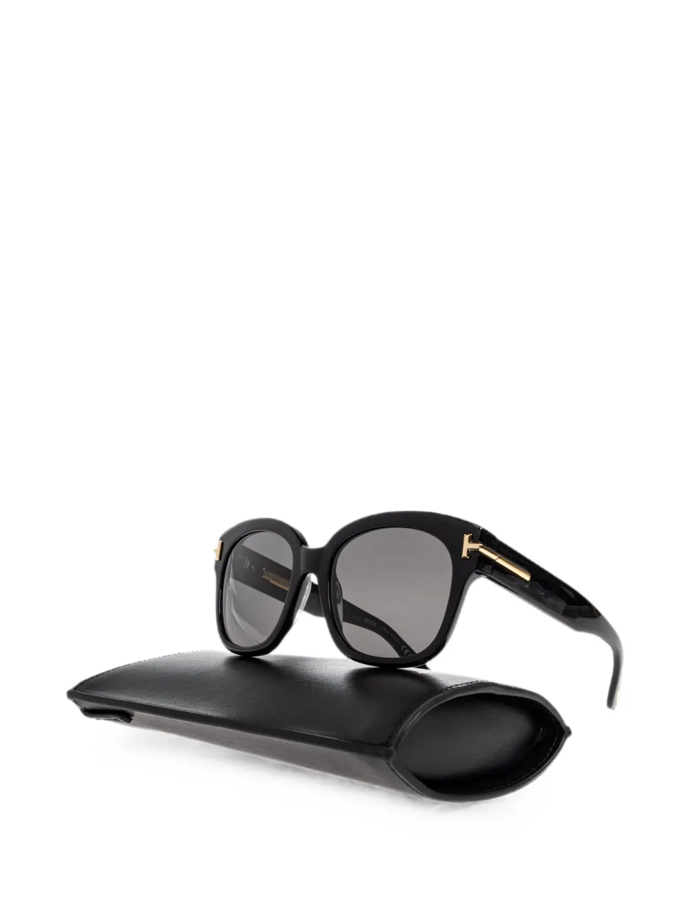 TOM FORD Eyewear Icon oversized zonnebril met vierkant montuur Zwart