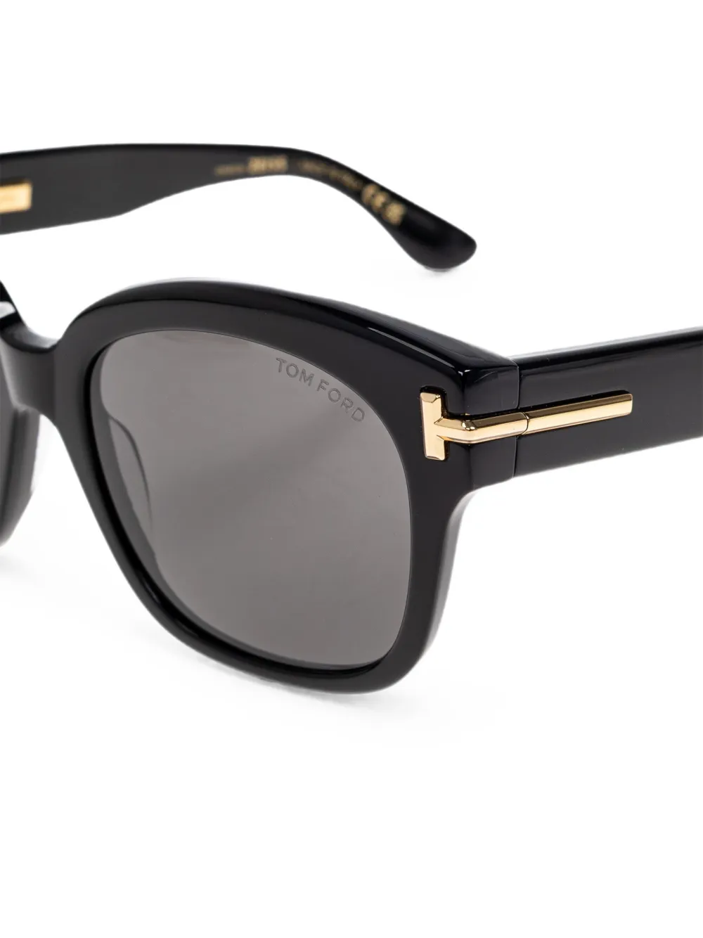 TOM FORD Eyewear Icon oversized zonnebril met vierkant montuur Zwart