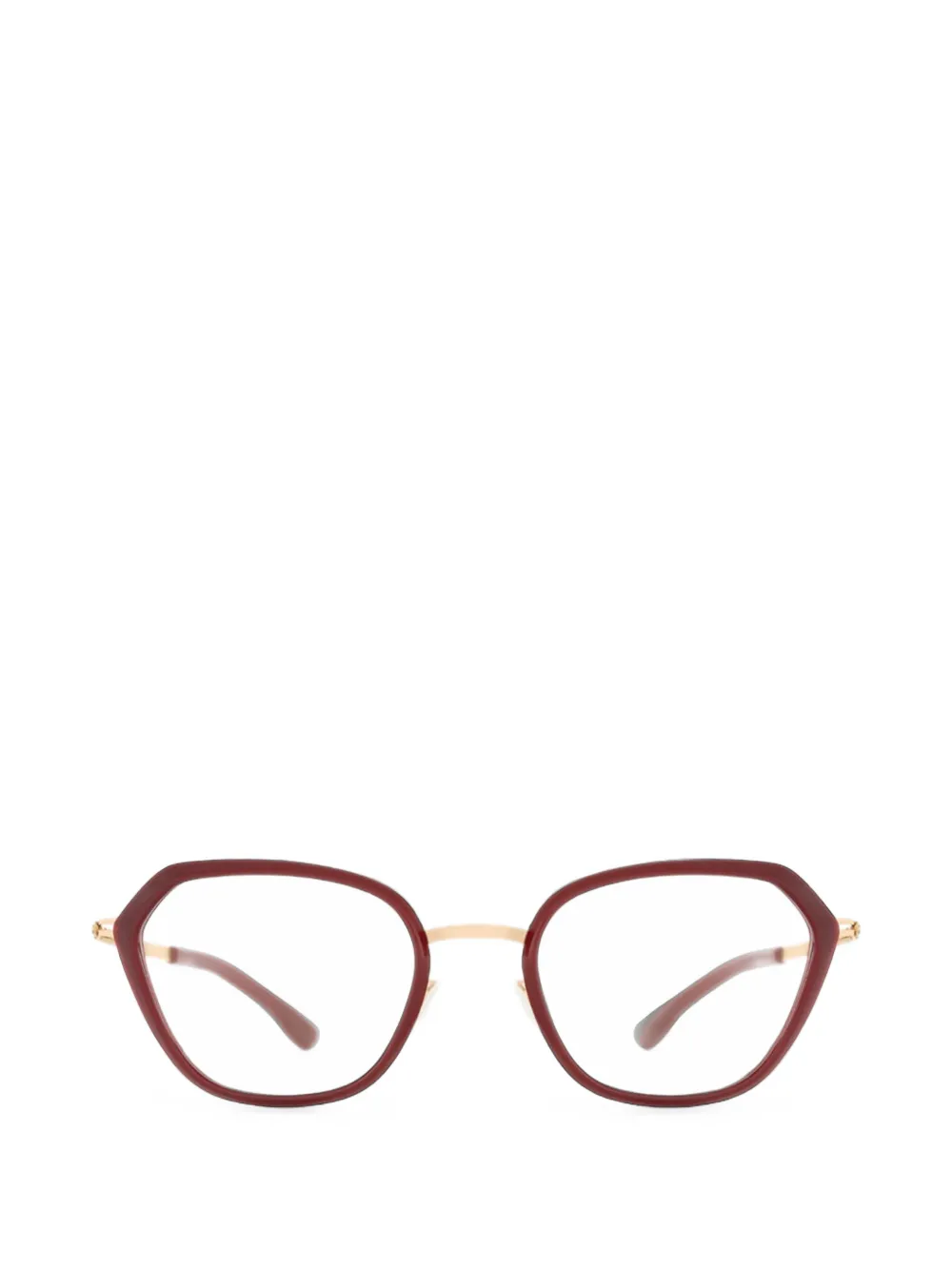 Ic! Berlin Vayu Geometric-frame Glasses In Red