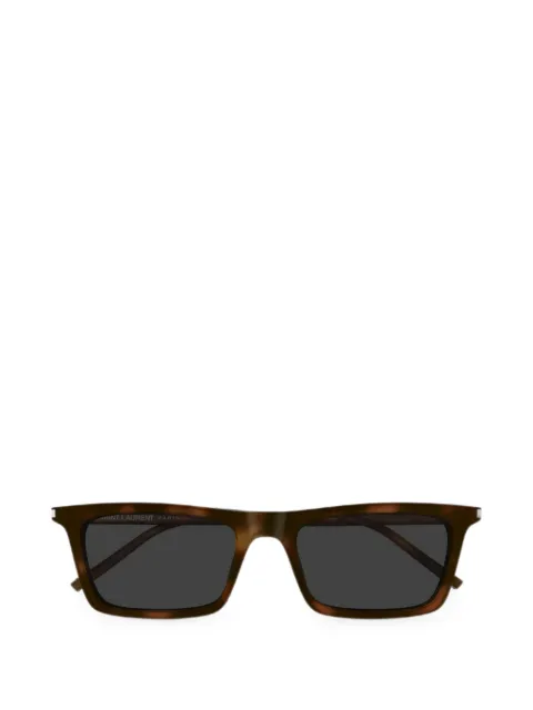 Saint Laurent Eyewear Betty Thin rectangle-frame sunglasses